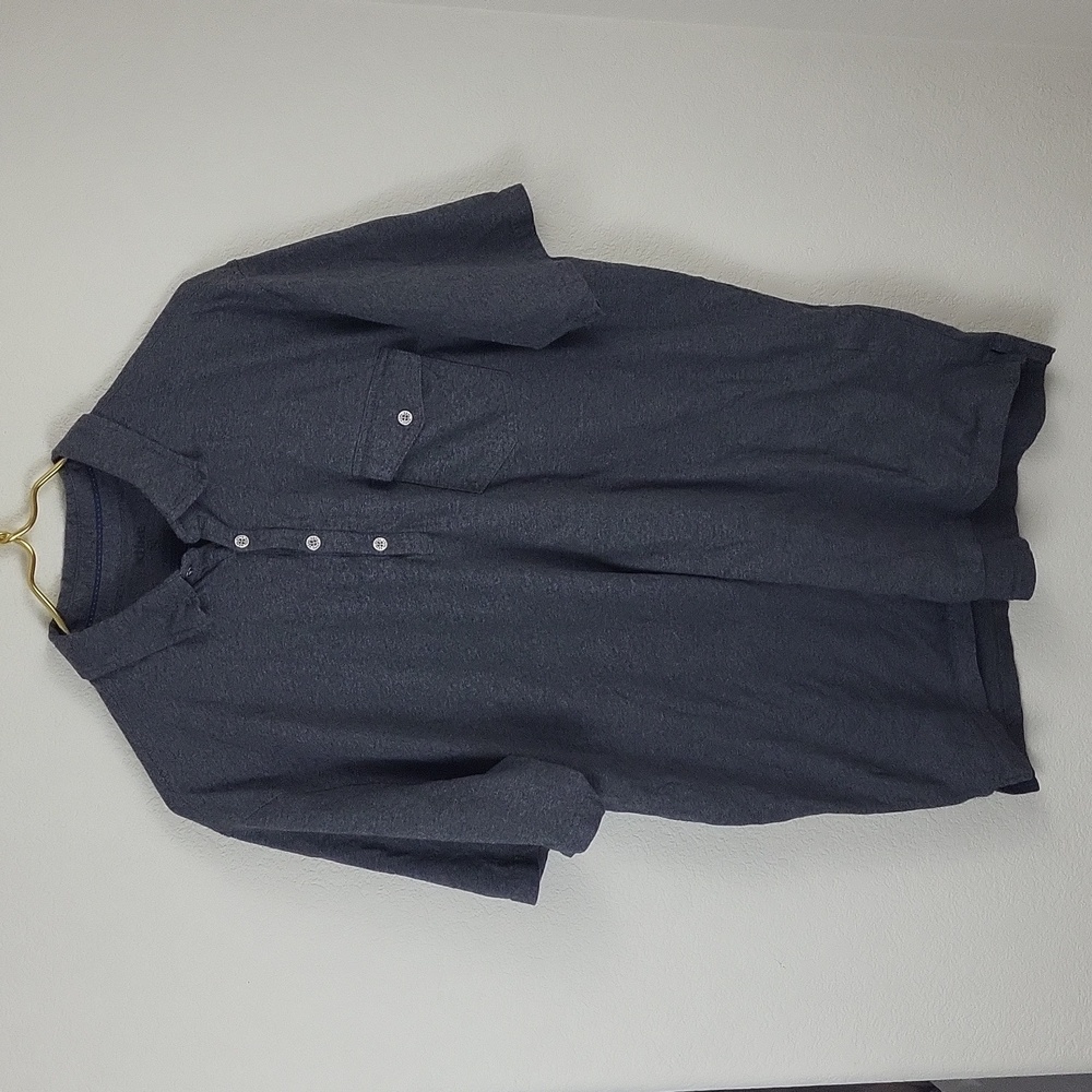 Kuhl Mens Wildfibre Polo Shirt Size XL Gray Organic Cotton Short Sleeve
